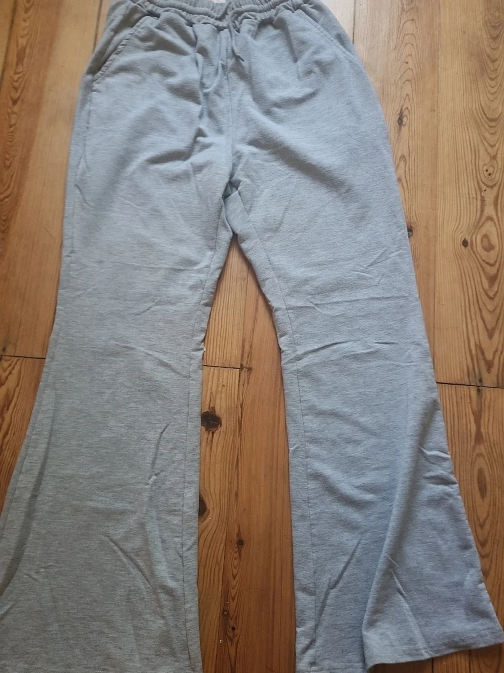 SHEIN Light Gray Kids Flare Sweatpants